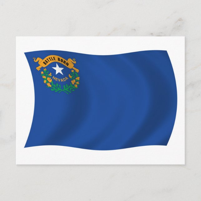 Nevada Flagga Postkort Vykort (Framsida)