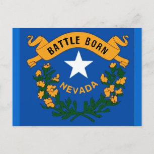 Nevada Flagga vykort
