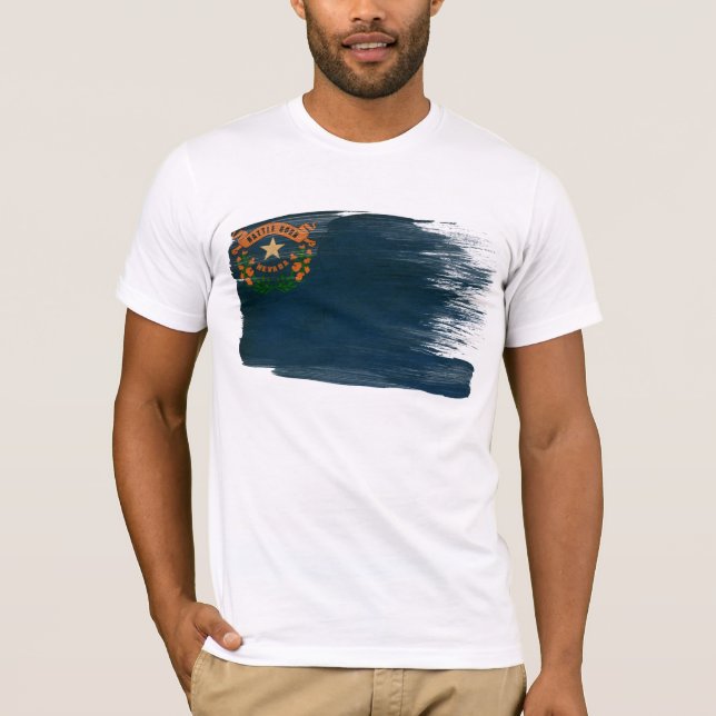 Nevada flaggaT-tröja T Shirt (Framsida)