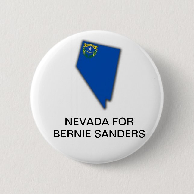 NEVADA for BERNIE SANDERS 2020 Button Knapp (Framsida)