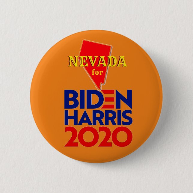 Nevada för Biden Harris 2020 Knapp (Framsida)