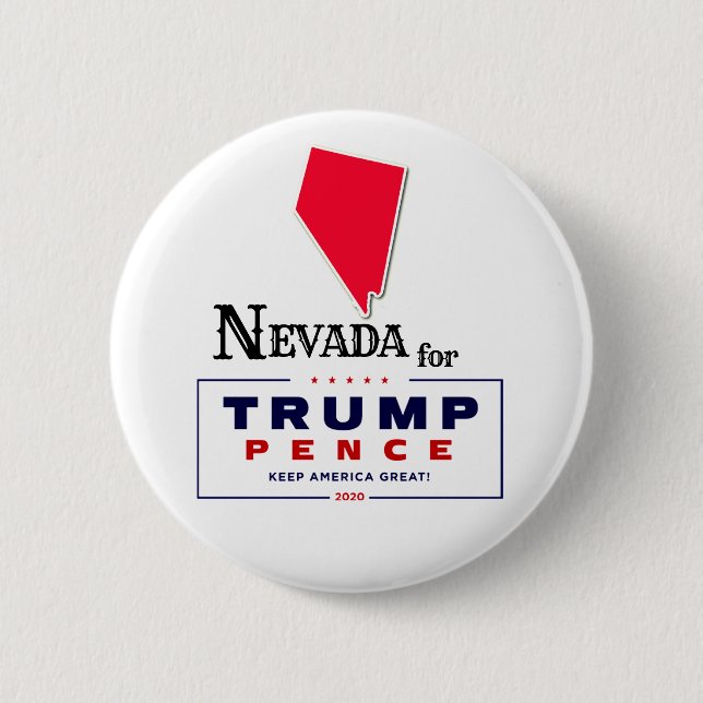 Nevada for Trump Pence 2020 Knapp (Framsida)