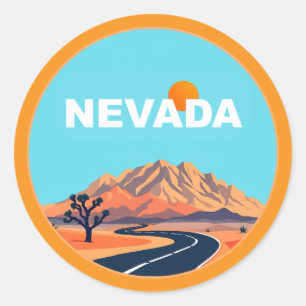 Nevada Förenta staterna Runt Klistermärke