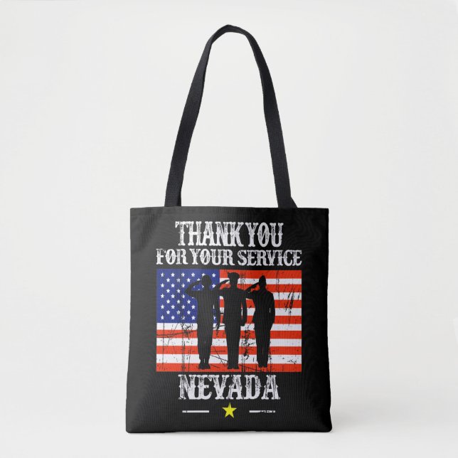 Nevada Förenta staterna United Stater Tote Bag Tygkasse (Framsida)