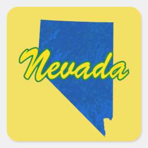 Nevada Fyrkantigt Klistermärke