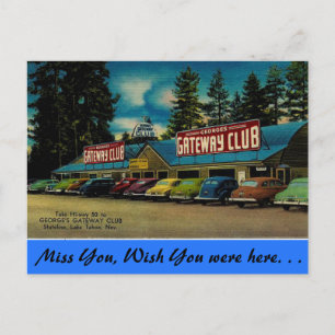 Nevada, George's Gateway Klubb, Sjö Tahoe Vykort