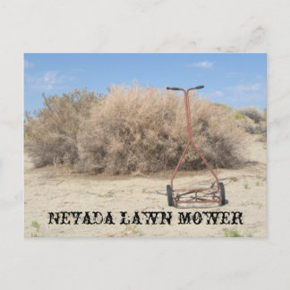 Nevada gräsmatta mower vykort