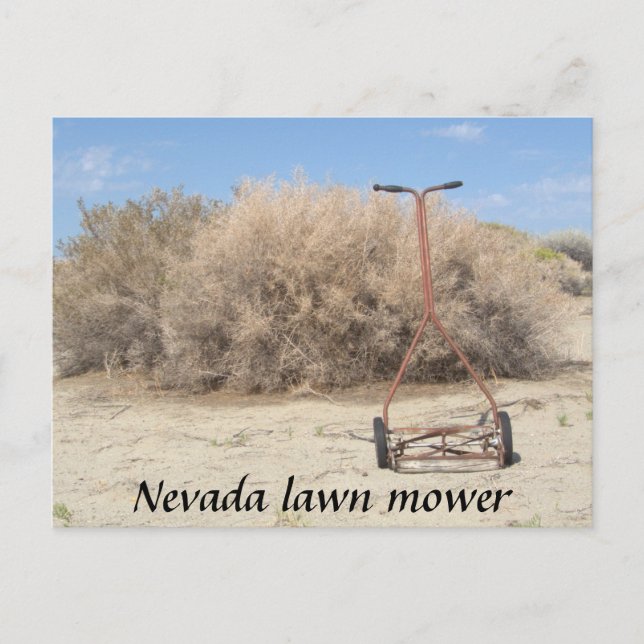 Nevada Gräsmatta Mower Vykort (Framsida)