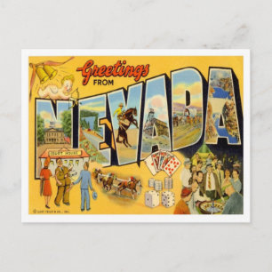 Nevada Hälsning från Stater Vykort
