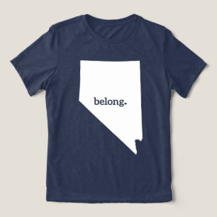 Nevada Heart-Tillhören, State Pride T Shirt