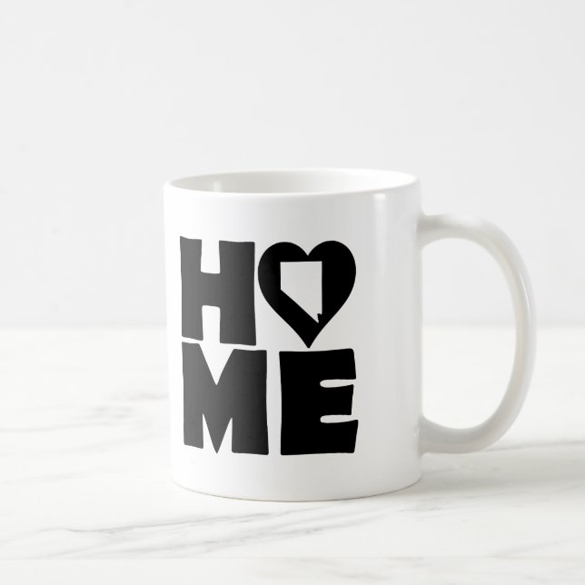 Nevada Hem Heart State Mugg eller Resemugg (Höger)