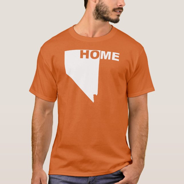 Nevada Hemifrån Från Stat T-Shirt Tees (Framsida)