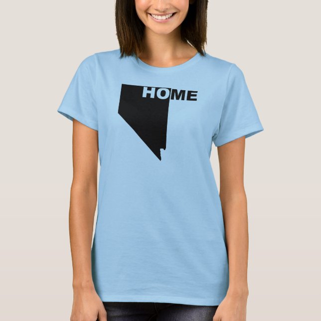 Nevada Hemmet Borta Från Stat T-Shirt Tees (Framsida)
