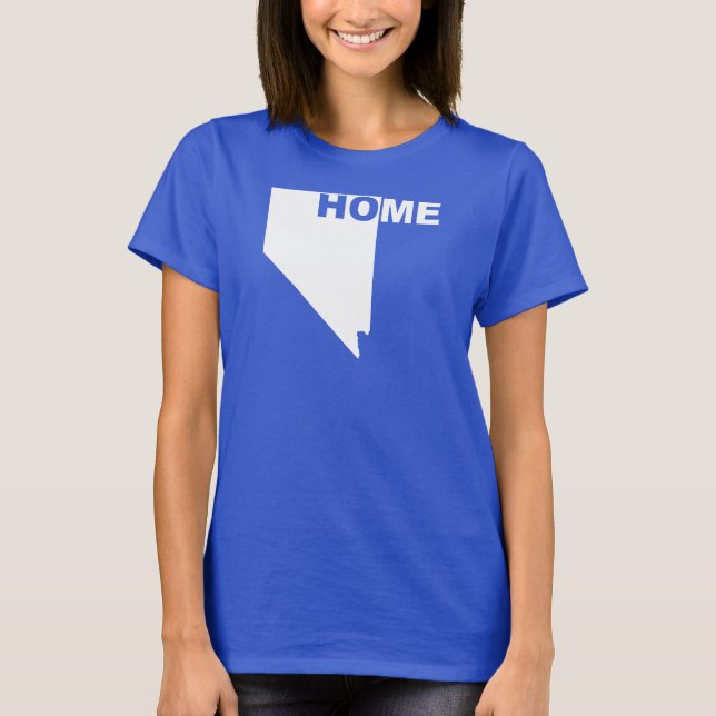 Nevada Hemmet Borta Från Stat T-Shirt Tees (Framsida)