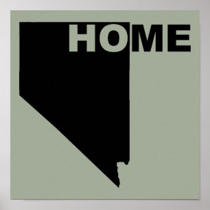 Nevada Hemmet Borta Från Statens Affischskylt Poster