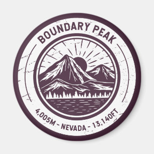 Nevada Hiking Skiing (högsta gräns) Magnet