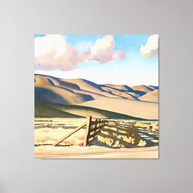“Nevada Hills” av Maynard Dixon Canvastryck (Framsida)