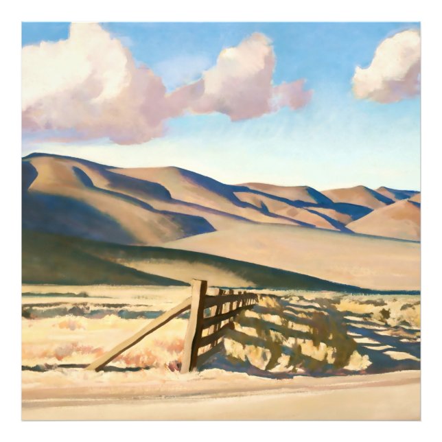 “Nevada Hills” av Maynard Dixon Fototryck (Framsidan)