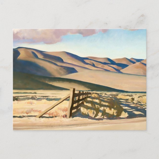 “Nevada Hills” av Maynard Dixon Vykort (Framsida)