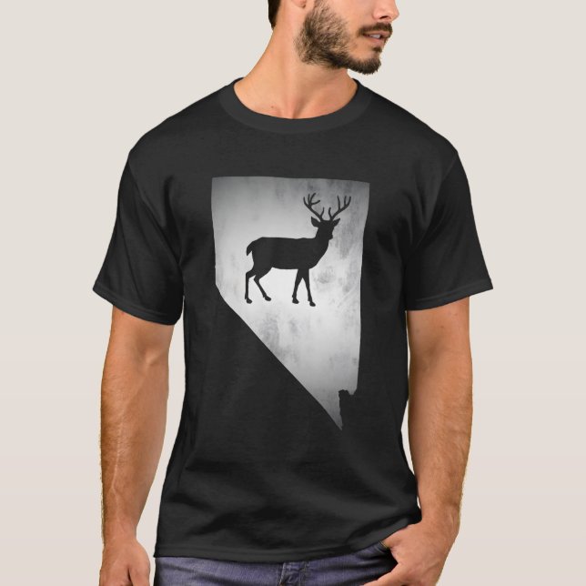 Nevada Hjort Hunting T Shirt (Framsida)