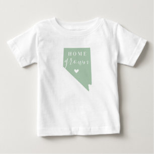 Nevada Home Grown   Redigerbar Färg-stat Karta T Shirt