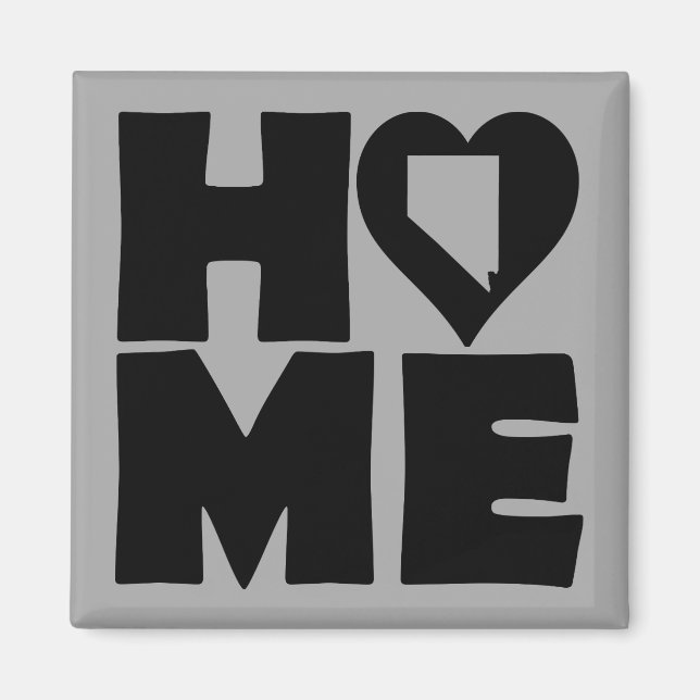 Nevada Home Heart State Fridge Magnet (Framsidan)