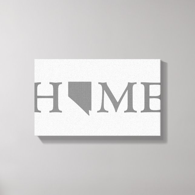 Nevada Home State Ord Art Canvastryck (Framsida)