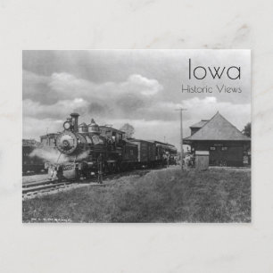 Nevada, Iowa Tåg Station vykort