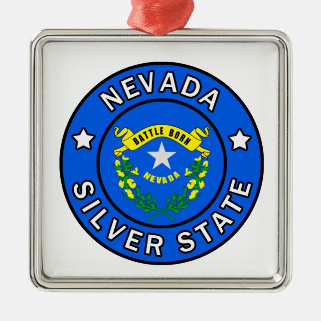 Nevada Julgransprydnad Metall (Framsidan)