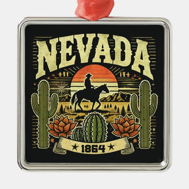 Nevada Julgransprydnad Metall (Framsidan)