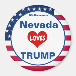 Nevada KÄRLEK TRUMP Patriotic Fridge Magnet