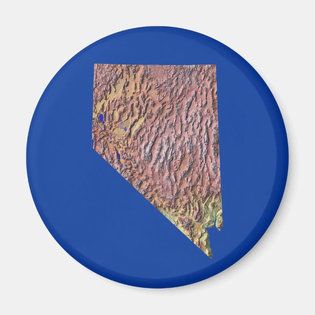 Nevada Karta Magnet (Framsidan)