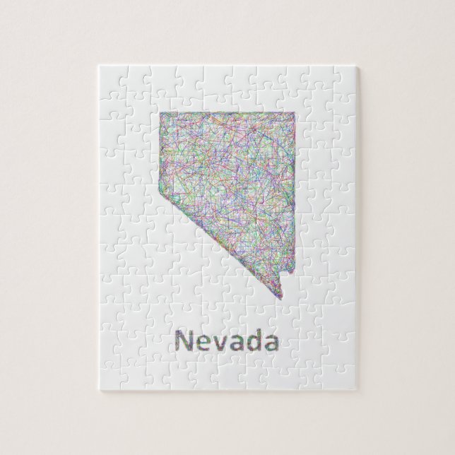 Nevada karta pussel (Vertikal)