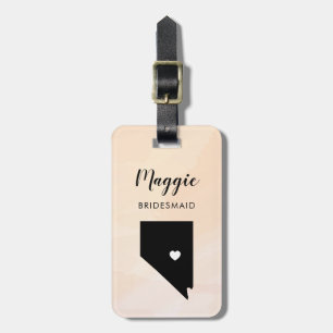 Nevada Kartong Bagageetikett, Bröllopsfest Välkomm Bagagebricka