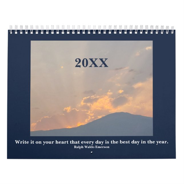 Nevada Liggande foton med inspirationstecken Kalender (Omslag)