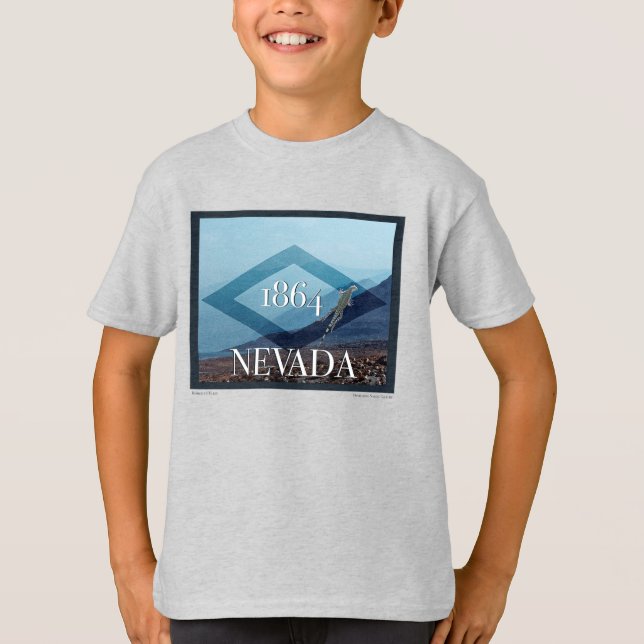 Nevada liggande Poster T Shirt (Framsida)