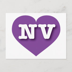Nevada Lila Heart - I kärlek NV Vykort