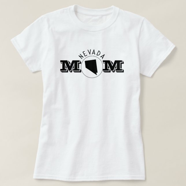Nevada Mom  T Shirt (Design framsida)