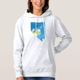 Nevada Mountain Bluebird State Shape Symbols T Shirt