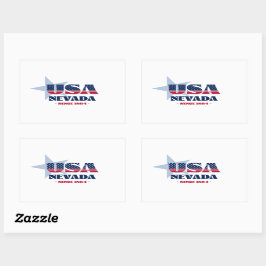 Nevada My Home State Sticker Rektangulärt Klistermärke