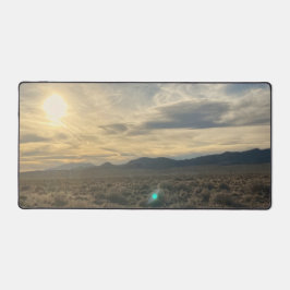 Nevada-öken Solnedgång – Gyllene himmel över horis