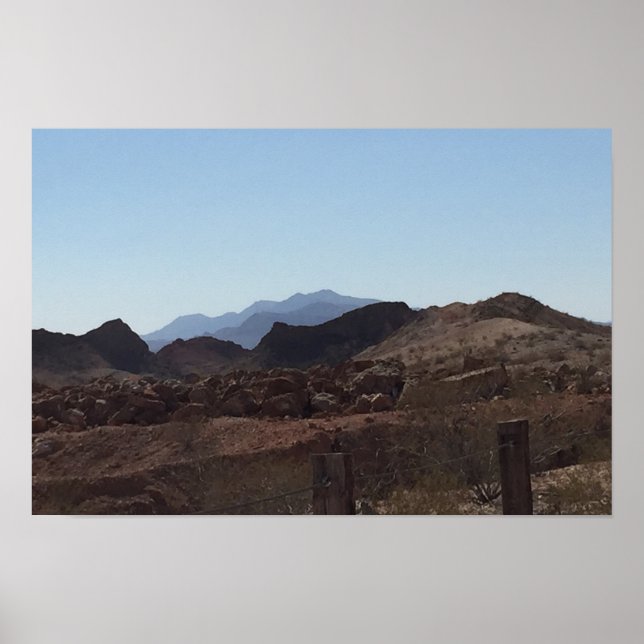 Nevada ökenberg poster (Framsidan)
