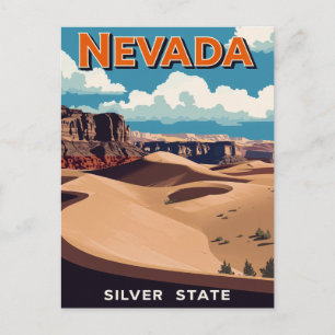 Nevada Ökenlandskap Vykort