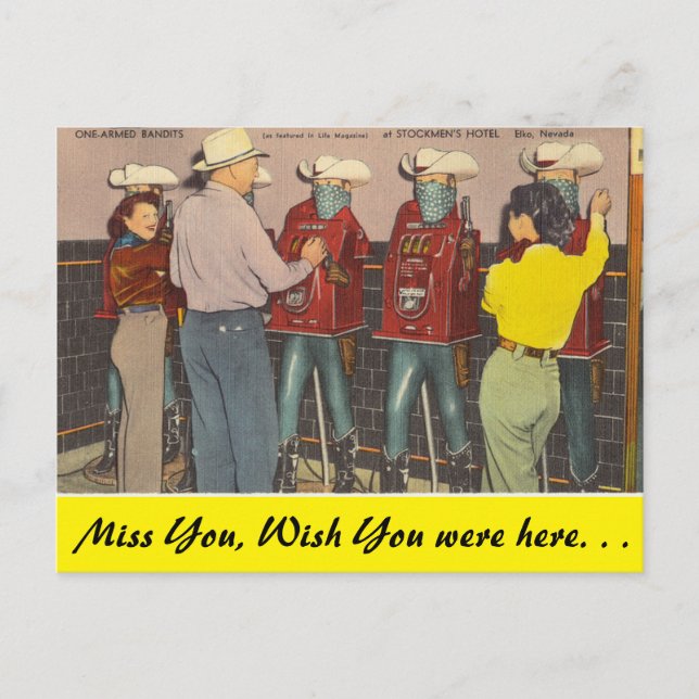 Nevada, One Armed Bandits, Elko Vykort (Framsida)