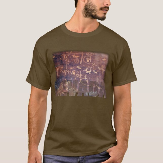 Nevada petroglyphskjorta t-shirt (Framsida)
