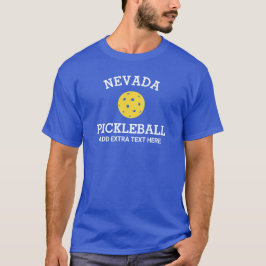 Nevada Pickleball Add Klubb Partner Namn Anpassnin T Shirt