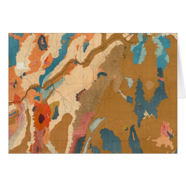 Nevada Plateau Geologisk Hälsningskort (Framsidan Horizontal)