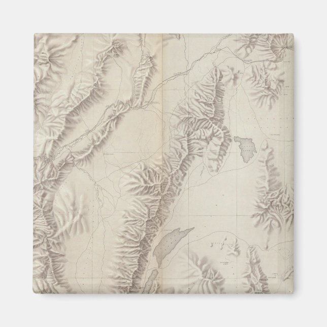 Nevada Plateau Topografiska Magnet (Framsidan)