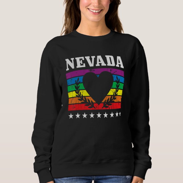Nevada Pride Flag Pride Month LGBTQ Flag LGBT Comm T Shirt (Framsida)