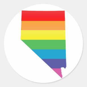 Nevada pride. runt klistermärke